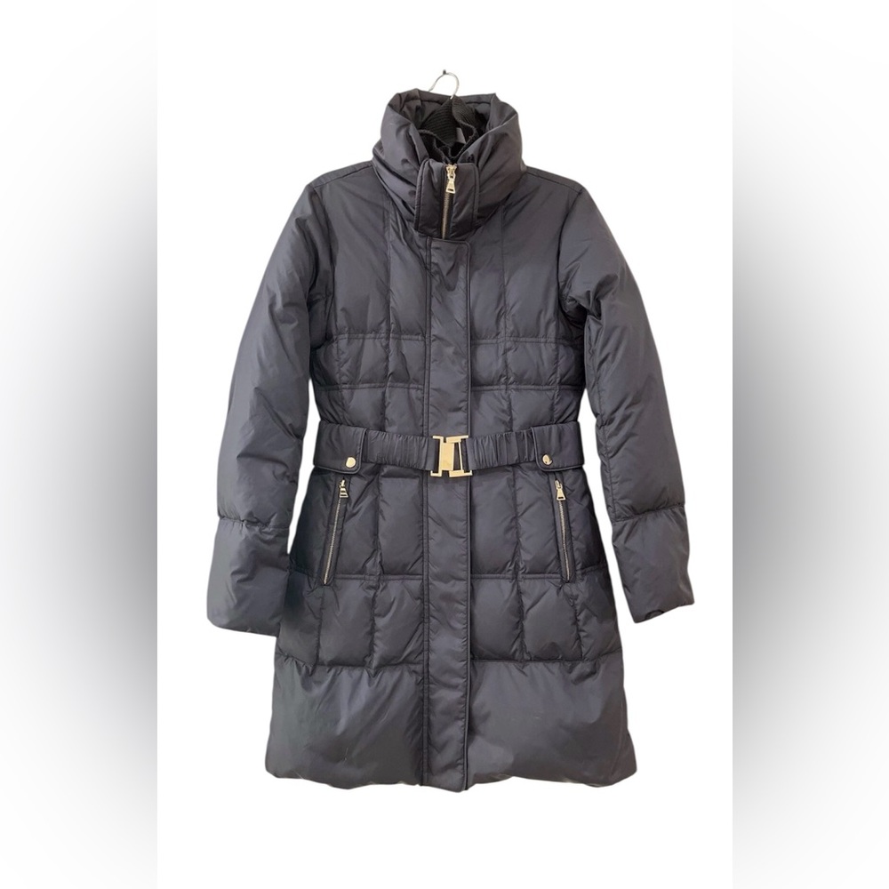 Express Black Down‎ Puffer Jacket Gold Hardware Size Medium